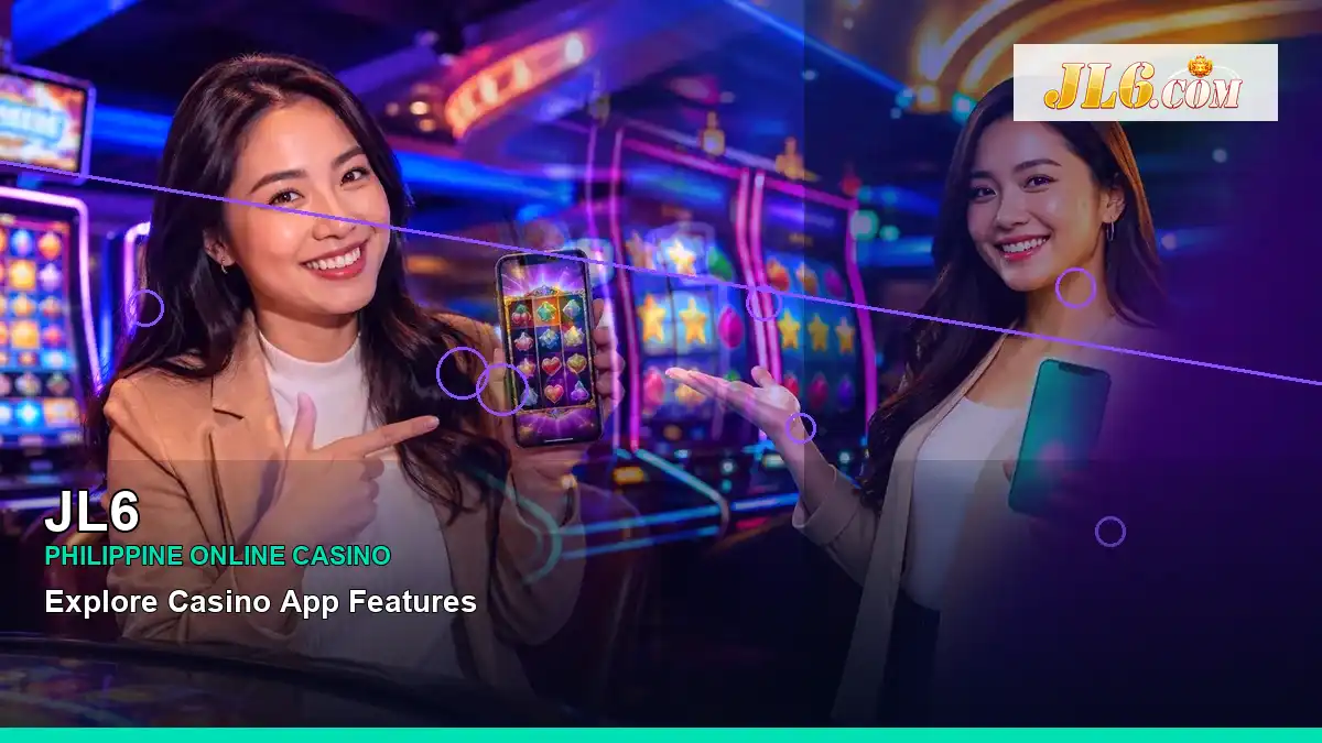 JL6 burst free spins slot games in a left-framed scene for the JL6 brand search, casino access, games, account help and